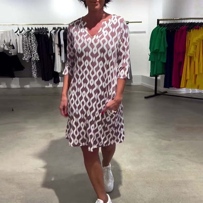 Clara | Elegant Mønster Kjole