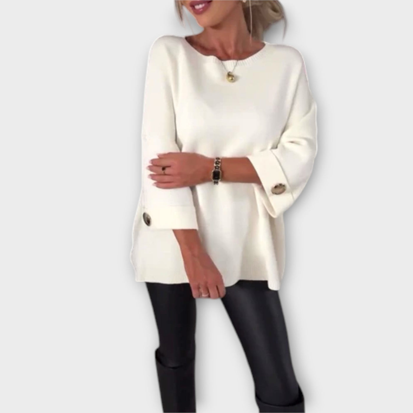 Inge - Elegant Strikbluse