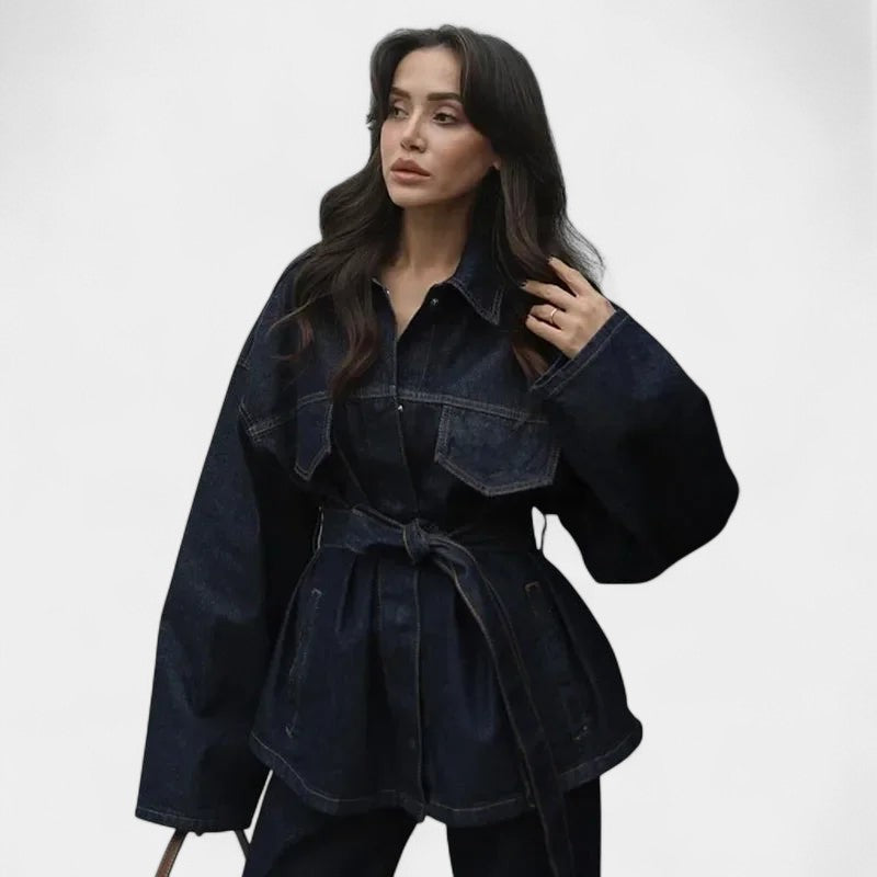 Tweedelt Denim Sæt - Jeans og matchende denimjakke