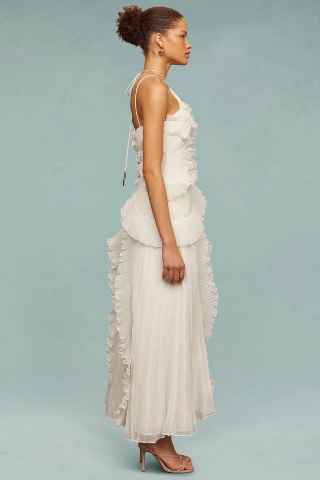 Annelies | Charmerende Ruffle Kjole