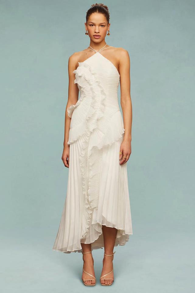 Annelies | Charmerende Ruffle Kjole